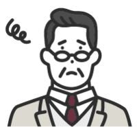 検査の人手と時間に悩む現場監督のイラスト